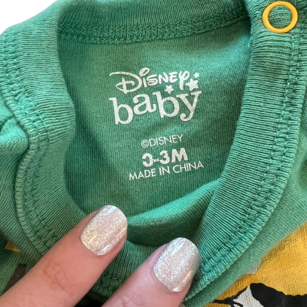 Disney Baby Simba Lion King Short Sleeve Set Infant Size 12M Pajamas Cotton - Picture 3 of 5
